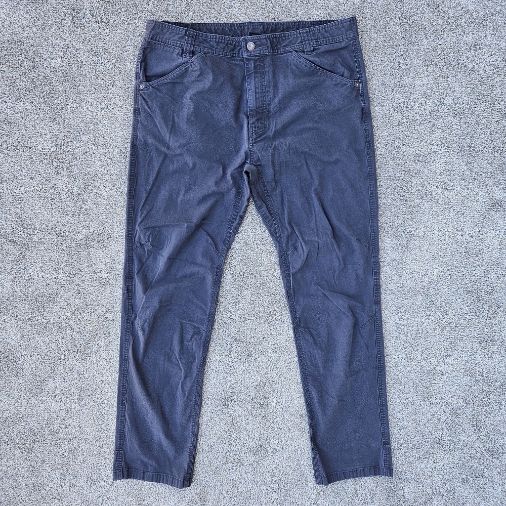Prana Santiago Pants Slim Fit Straight Dark Gray Hiking M41193231 Men's 36x32